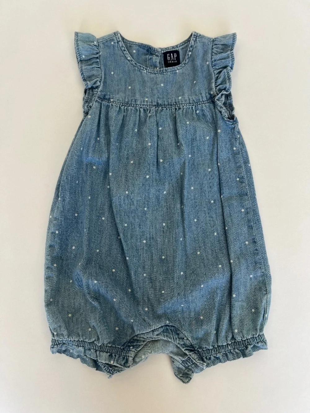 GAP Denim Baby Romper 100% Cotton 18-24M